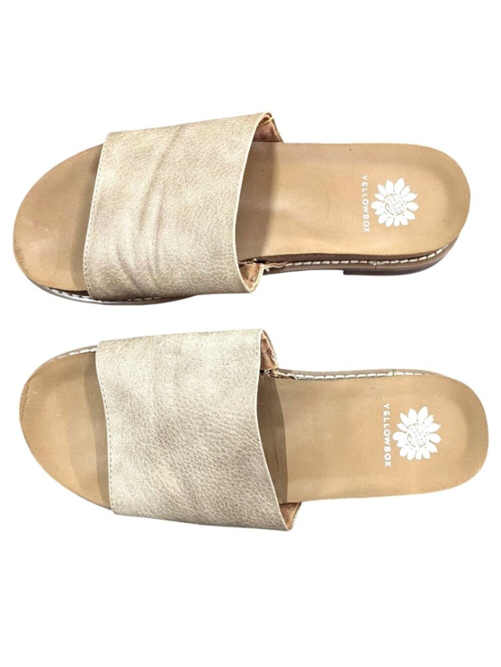 Yellow Box Kalo Slide Sandals Tan Size 6 - Picture 5 of 5